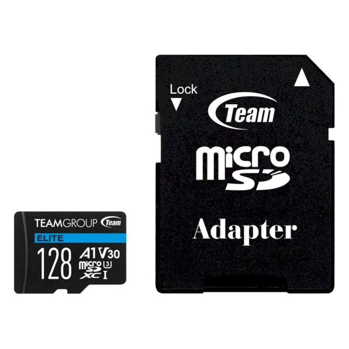 Карта пам'яті Team 128GB microSD Class 10 UHS-I/U3 (TEAUSDX128GIV30A103)