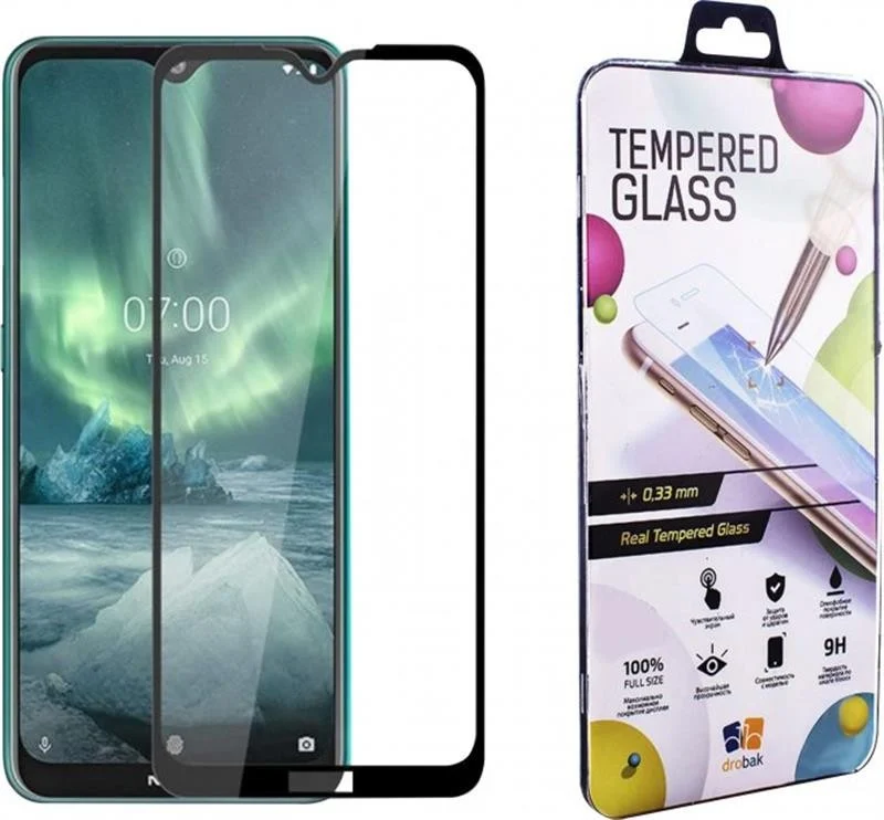 Скло захисне Drobak для Nokia 1.4 Black (464652)