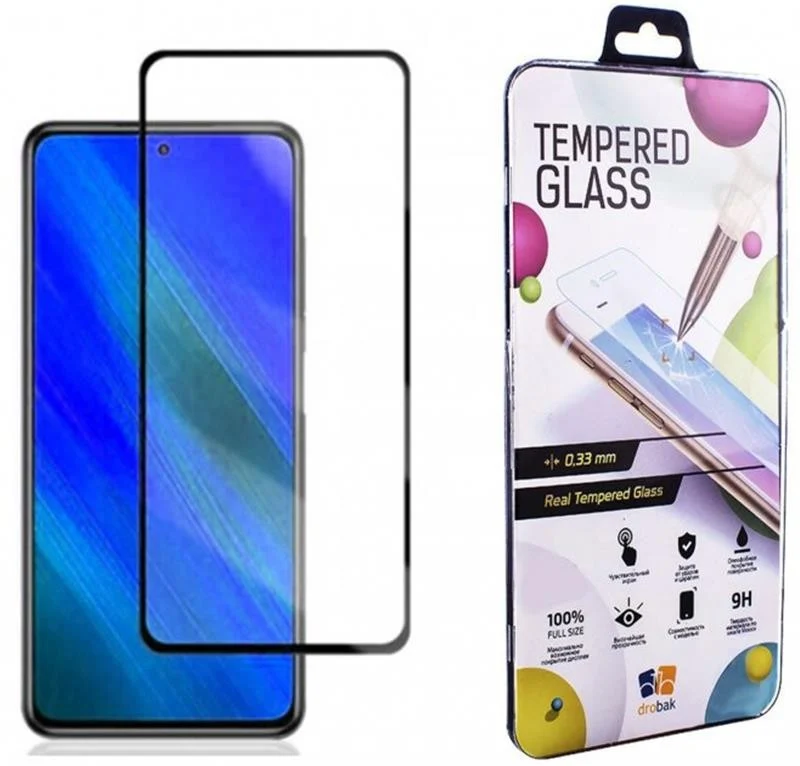 Скло захисне Drobak для Xiaomi Poco X3 Black (464648)
