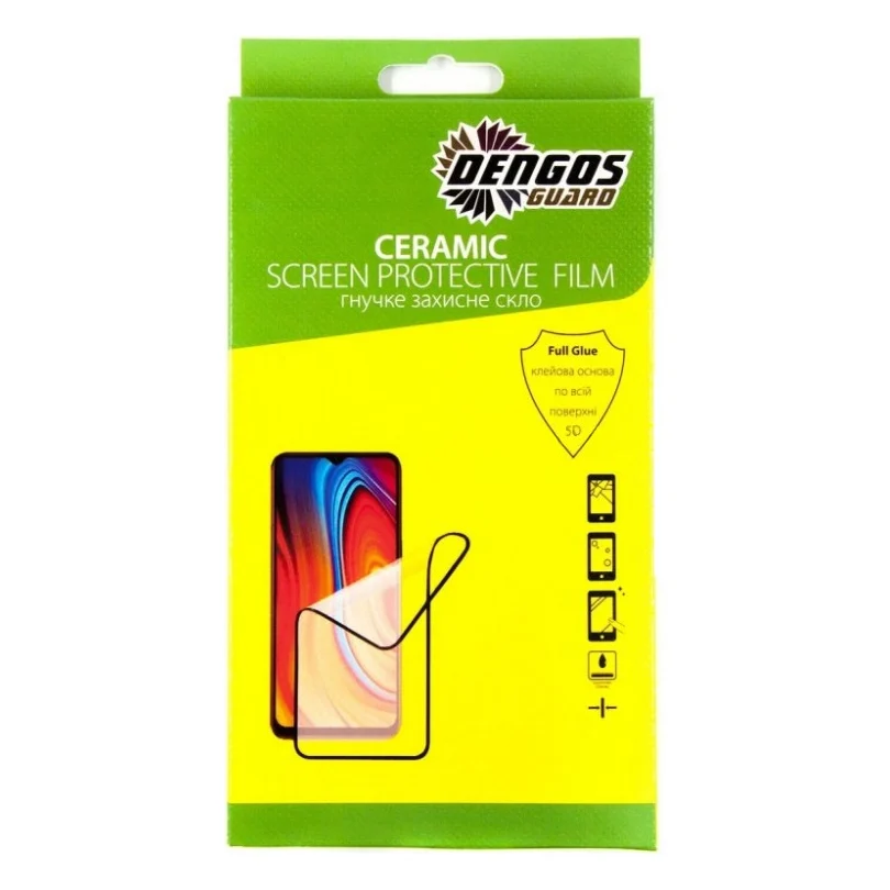 Скло захисне Dengos Ceramic Film для Samsung Galaxy M22 (black) (TGCF-13)