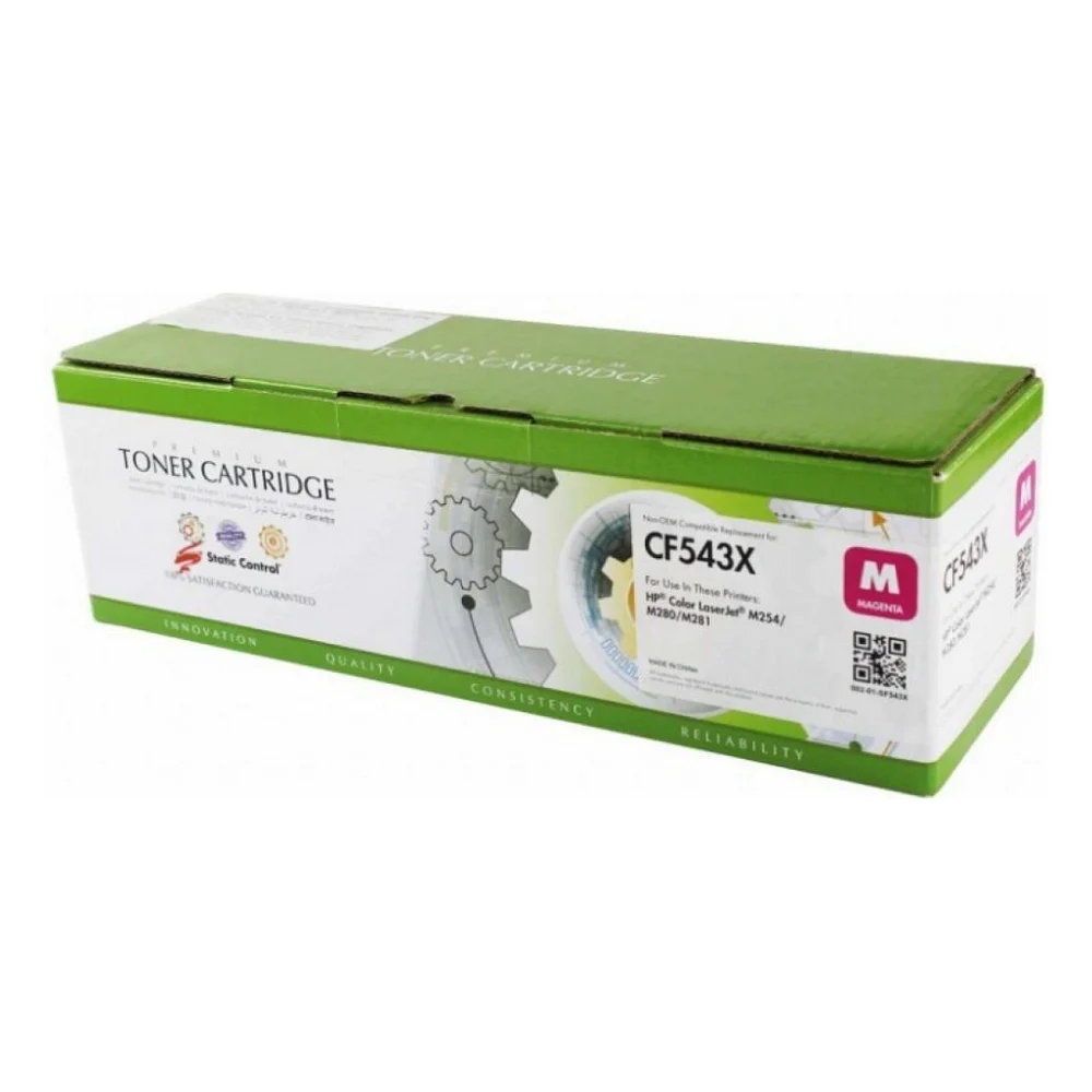Картридж Static Control HP CLJ CF543X (203X) 2500ст magenta (002-01-SF543X)