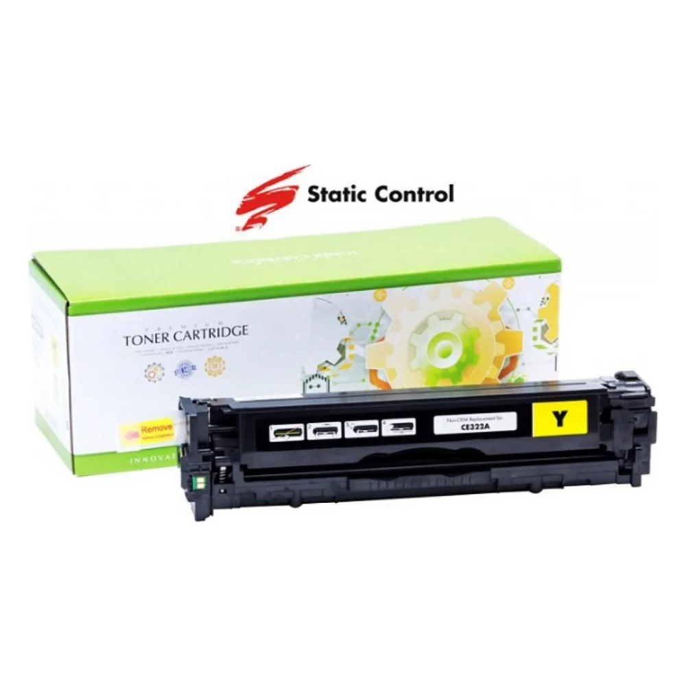 Картридж Static Control HP CLJP CE322A (128A) 1.3k yellow (002-01-VE322A)