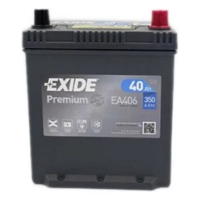 Акумулятор автомобільний EXIDE PREMIUM 40Ah Ев (-/+) ASIA (350EN) (д185*ш136*в220) (EA406)
