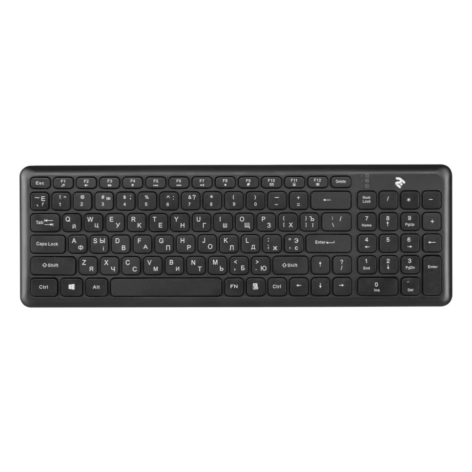 Клавіатура 2E KS230 Slim Wireless Black (2E-KS230WB)
