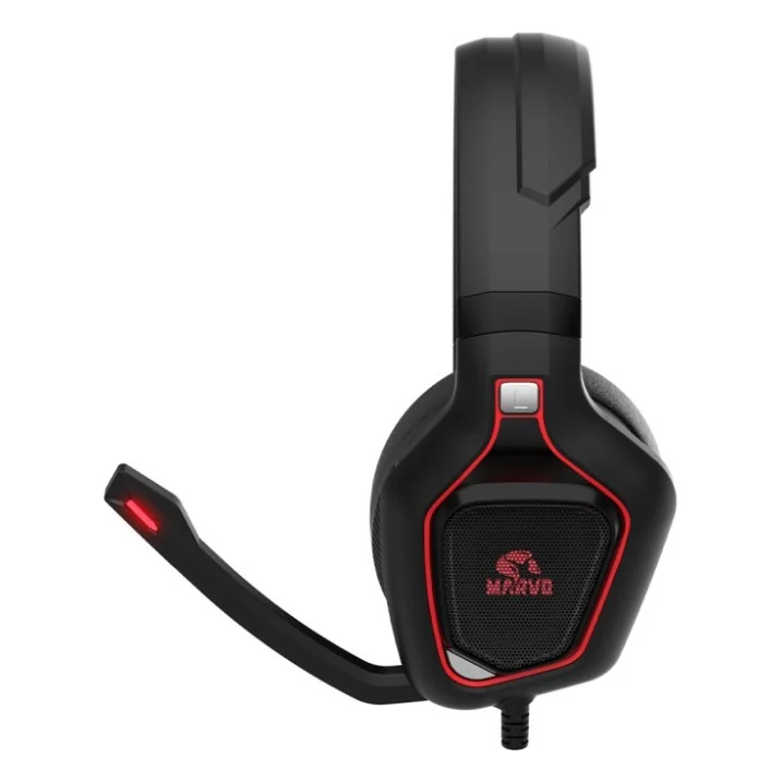 Навушники Marvo HG8960 Pro Red-LED Black/Red (HG8960) — фото 3