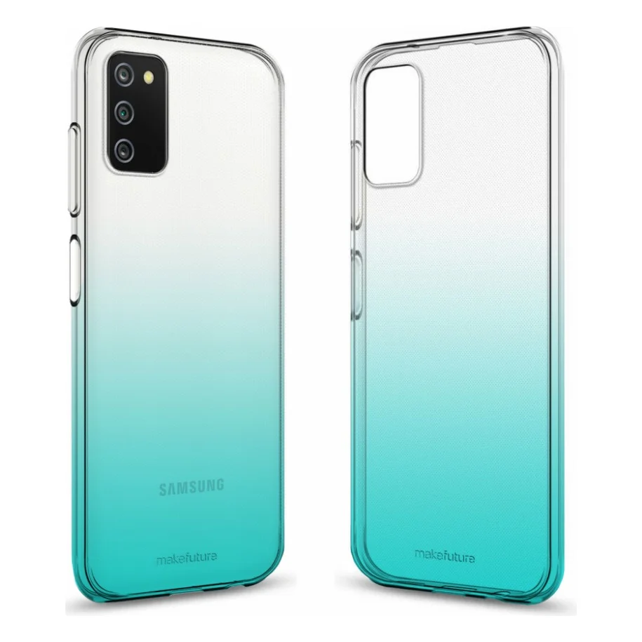 Чохол до моб. телефона MakeFuture Samsung A03s Gradient (Clear TPU) Azure (MCG-SA03SAZ)