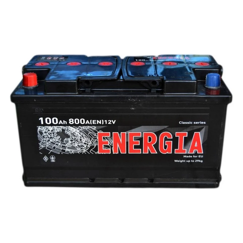 Акумулятор автомобільний ENERGIA 100А (+/-) (000022393)