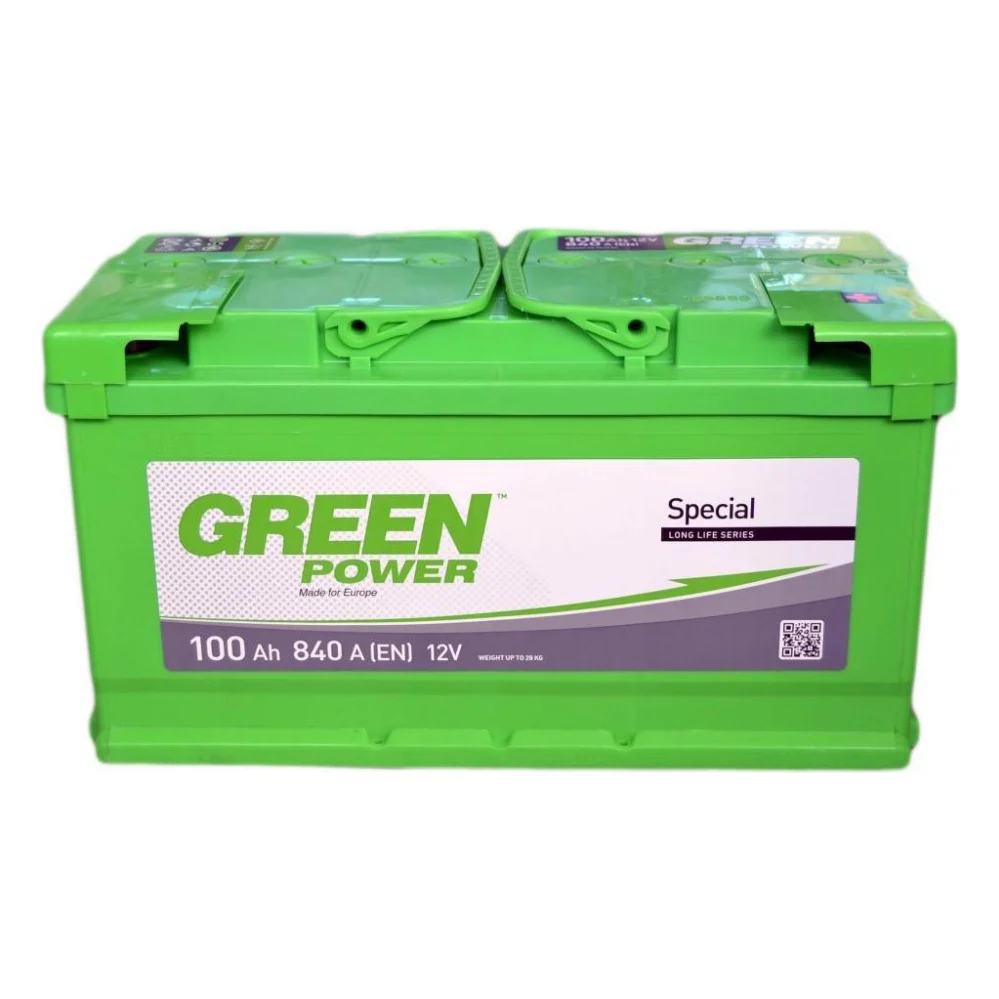Акумулятор автомобільний GREEN POWER 100А (-/+) (000022364)