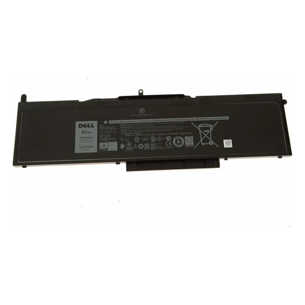 Акумулятор до ноутбука Dell Latitude 5580 (long), VG93N, 92Wh (7666mAh), 6cell, 11.4V, L (A47605)