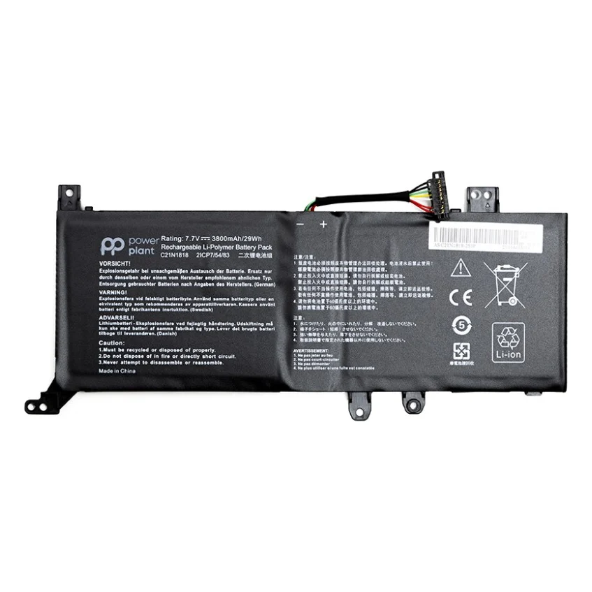 Акумулятор до ноутбука ASUS VivoBook 14 A412FA (C21N1818) 7.7V 3800mAh PowerPlant (NB431397)