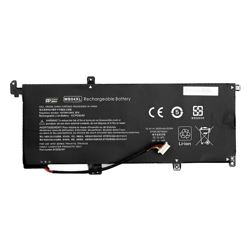 Акумулятор до ноутбука HP Envy X360 15 (MB04XL) 15.2V 3400mAh PowerPlant (NB461707)