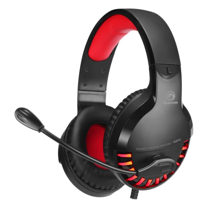 Навушники Marvo HG8932 LED Black/Red (HG8932)