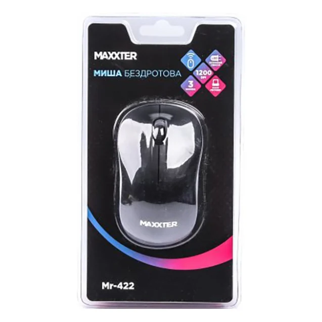 Мишка Maxxter Mr-422 Wireless Black (Mr-422) — фото 5