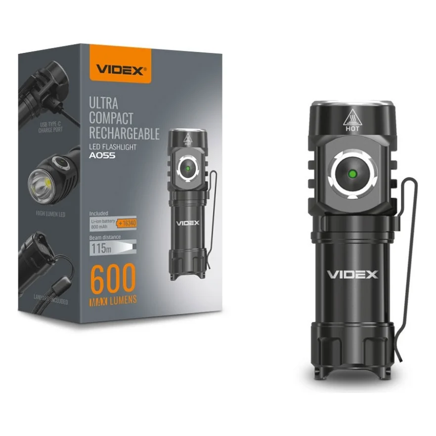 Ліхтар Videx 600Lm 5700K (VLF-A055)