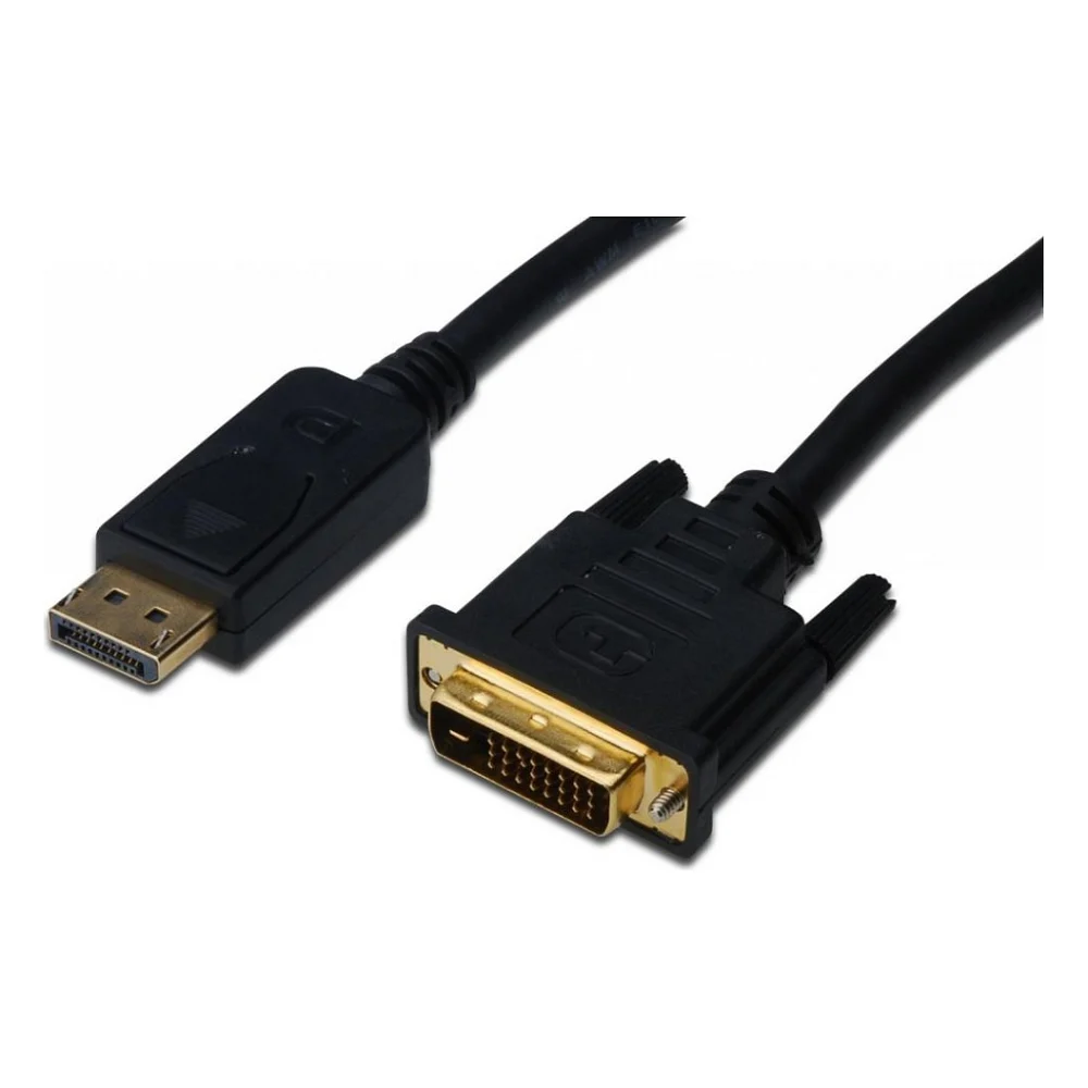 Кабель мультимедійний Display Port to DVI 24+1pin, 2.0m Assmann (AK-340306-020-S)