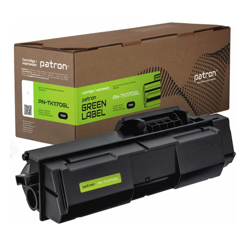 Тонер-картридж Patron KYOCERA TK-1170 GREEN Label (PN-TK1170GL)