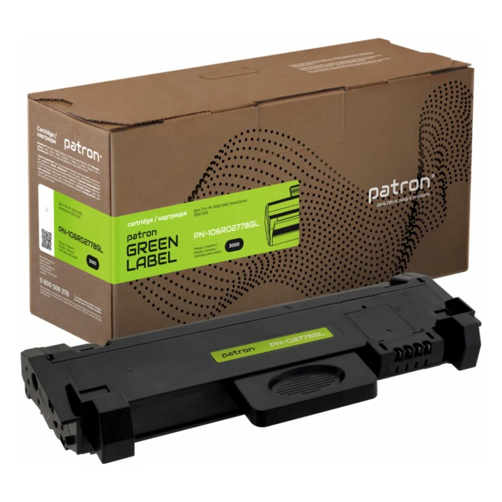 Тонер-картридж Patron XEROX Ph3052/106R02778 GREEN Label (PN-106R02778GL)