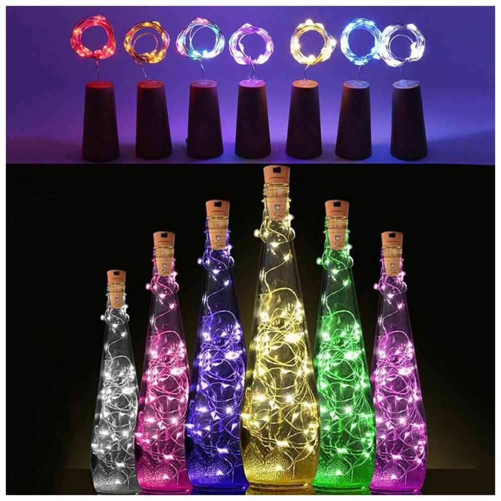 Гірлянда ColorWay пробка для пляшки на батарейках LED 20/2М (5шт/уп) кольорова (CW-GC-20L2BMC) — фото 7
