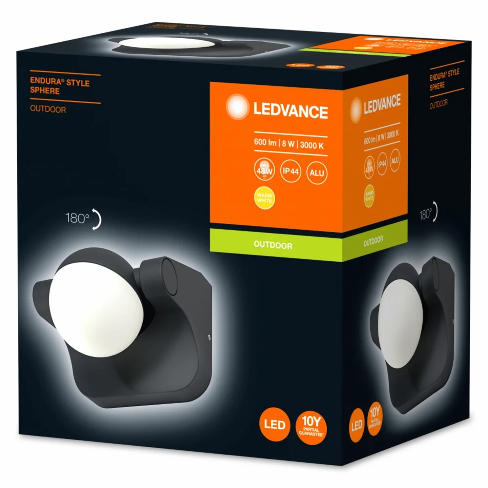 Світильник Osram ENDURA STYLE SPHERE 8w (600Lm) 3000K (4058075216624) — фото 4
