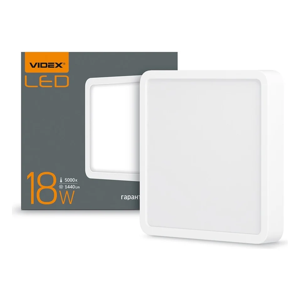 Світильник Videx LED накладний квадрат 18W 5000K (VL-DLSS-185) — фото 3