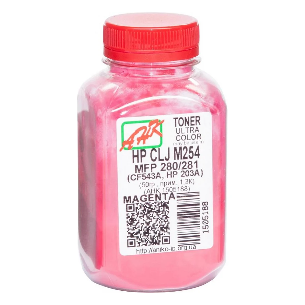 Тонер HP CLJ M254/MFP280/281, 50г Magenta AHK (1505188)