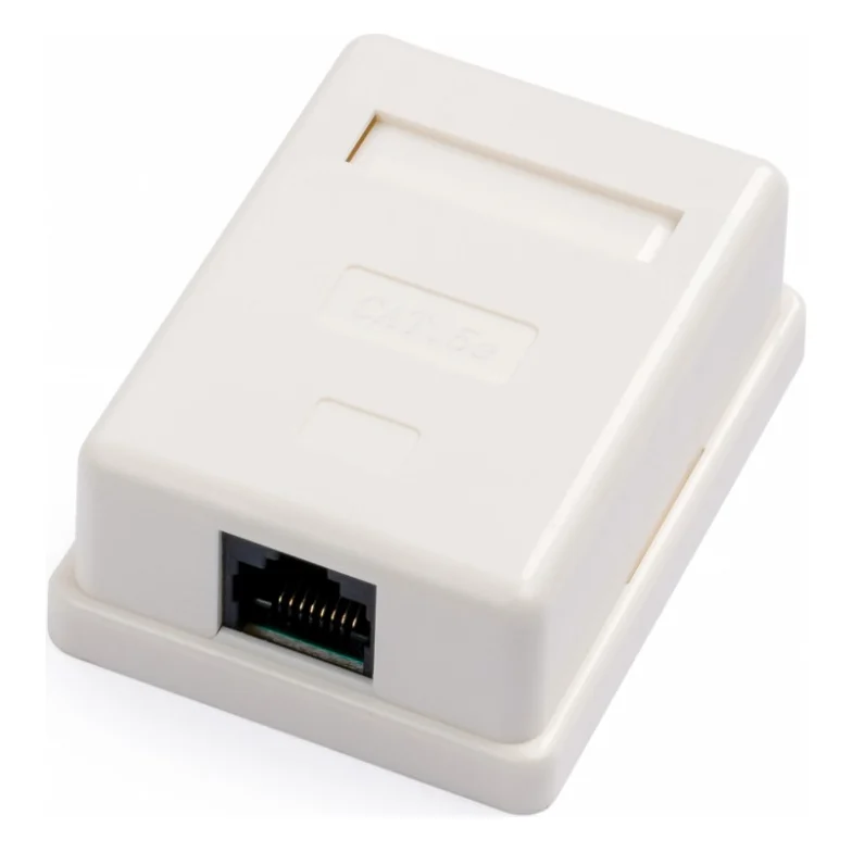Розетка мережева RJ45x1 UTP cat.5e 8P8C Vinga (VCPRJ45O1NE)