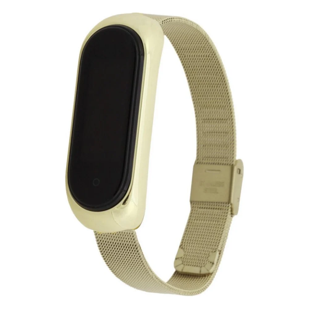 Ремінець до фітнес браслета BeCover Metal для Xiaomi Mi Smart Band 5 Gold (705148) — фото 2