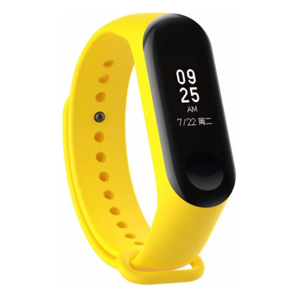 Ремінець до фітнес браслета BeCover Silicone для Xiaomi Mi Band 3/4 Yellow (704130)