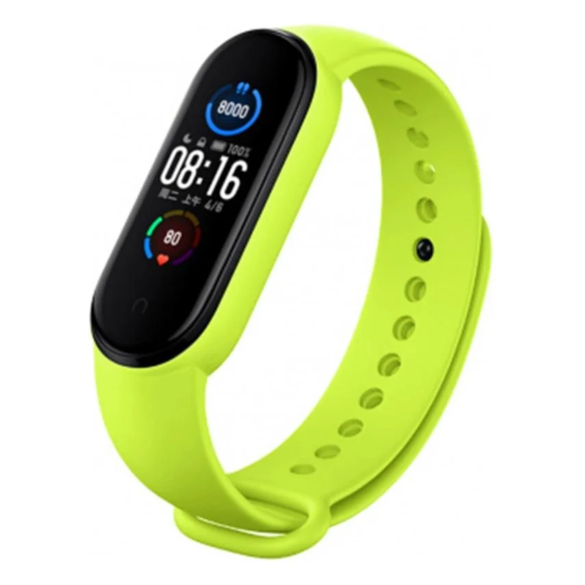 Ремінець для фитнес браслета BeCover для Xiaomi Mi Smart Band 5/Mi Smart Band 6 Lime (705433)