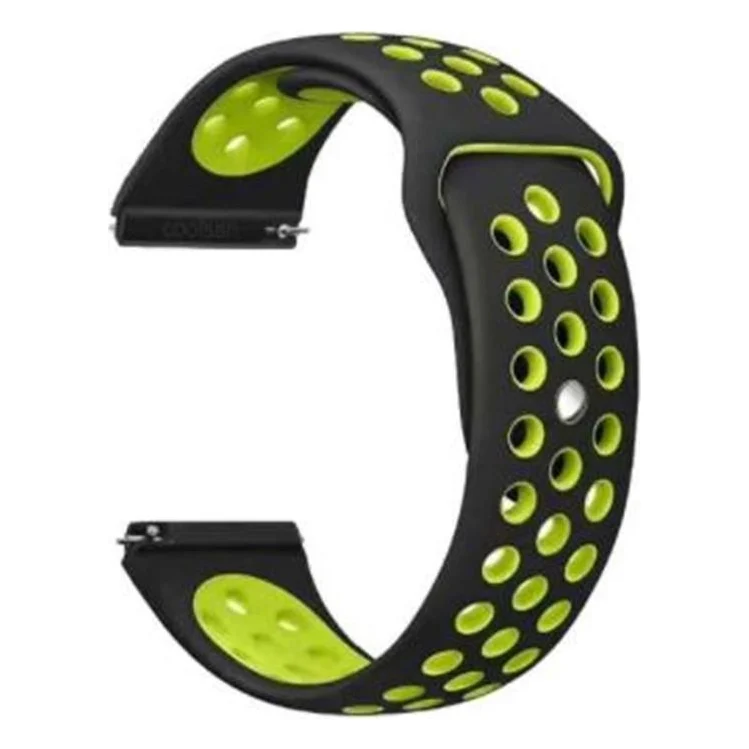 Ремінець BeCover Nike Style для Samsung Galaxy Watch/Active/Active 2/Watch 3/Gear S2 Classic/Gear Sport Black-Yellow (705697)