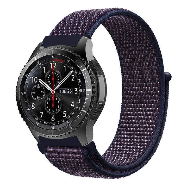 Ремінець BeCover Nylon Style для Amazfit Stratos 1/2/2S/3/GTR 2/GTR 47mm/GTR Lite 47mm/Nexo/Pace Deep Blue (705890)