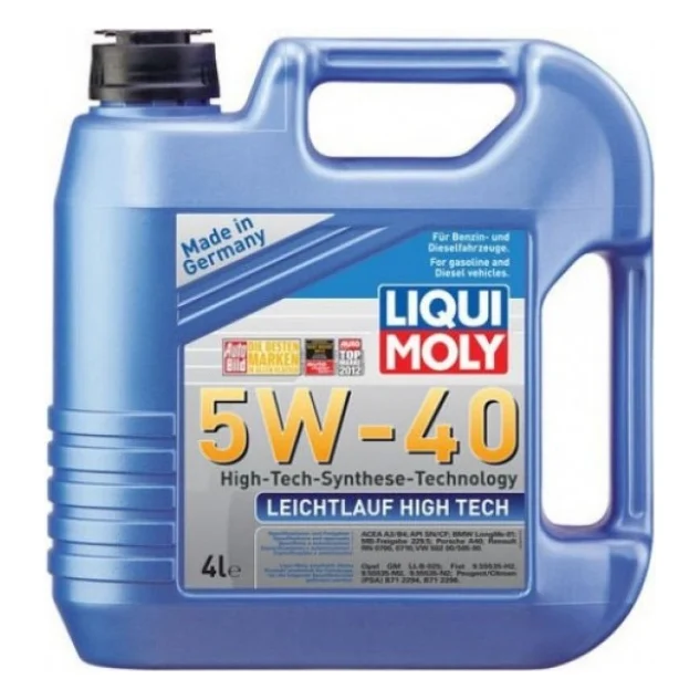 Моторна олива Liqui Moly Leichtlauf High Tech 5W-40  4л. (2595)