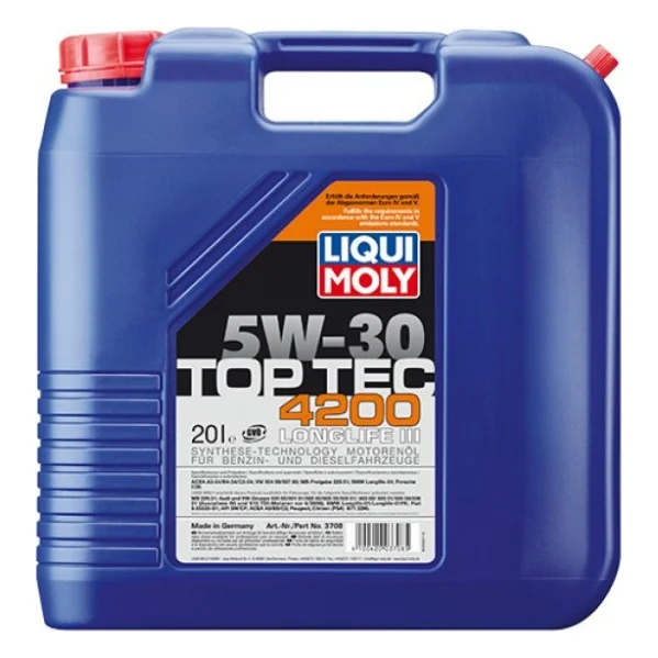 Моторна олива Liqui Moly Top Tec 4200 SAE 5W-30  20л. (3708)