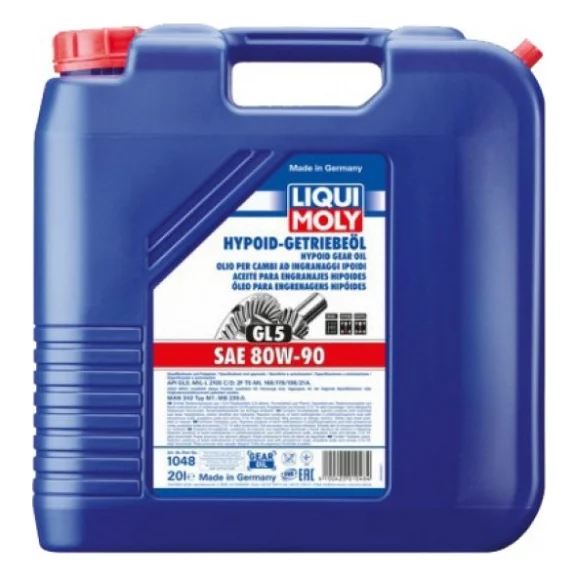 Трансмісійна олива Liqui Moly Hypoid-Getriebeoil SAE 80W-90 (GL5)  20л. (1048)