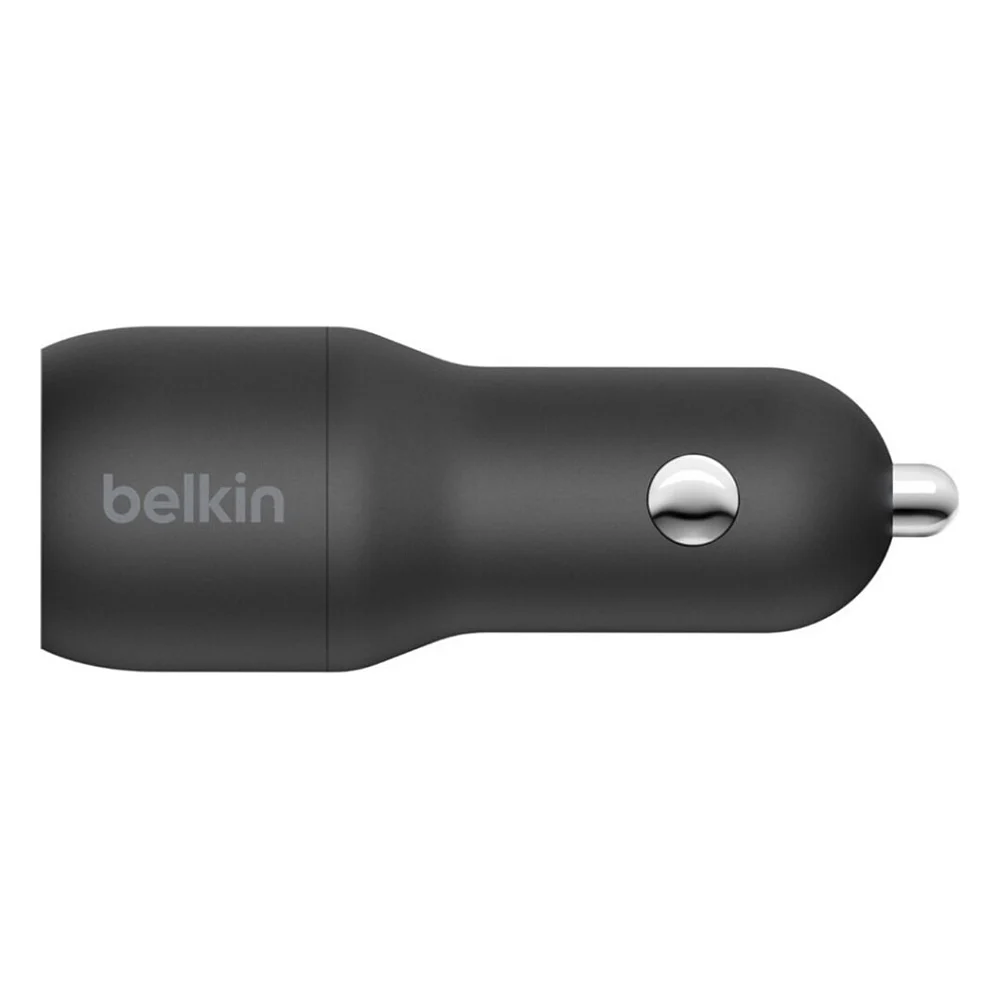 Автомобільний зарядний пристрій Belkin Car Charger (24W) Dual USB-A, USB-A - USB-C, 1m, black (CCE001BT1MBK) — фото 3
