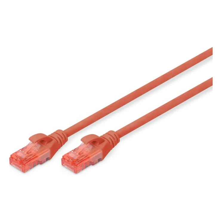 Патч-корд 0.5м, CAT 6 UTP, AWG 26/7, Cu, LSZH, red Digitus (DK-1617-005/R)