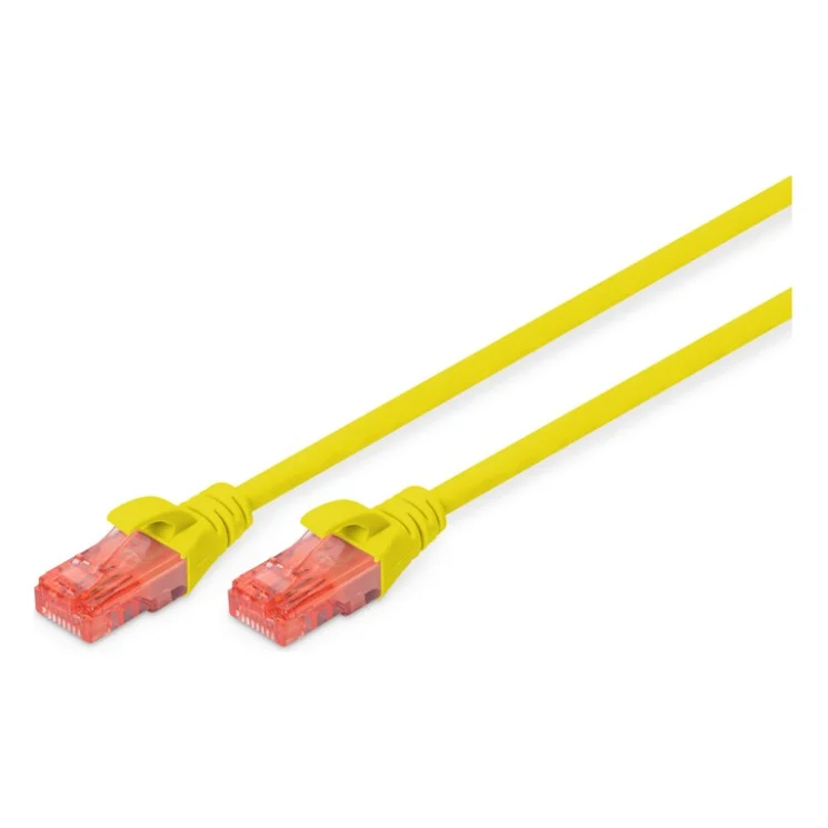 Патч-корд 1м, CAT 6 UTP, AWG 26/7, Cu, LSZH, yellow Digitus (DK-1617-010/Y)