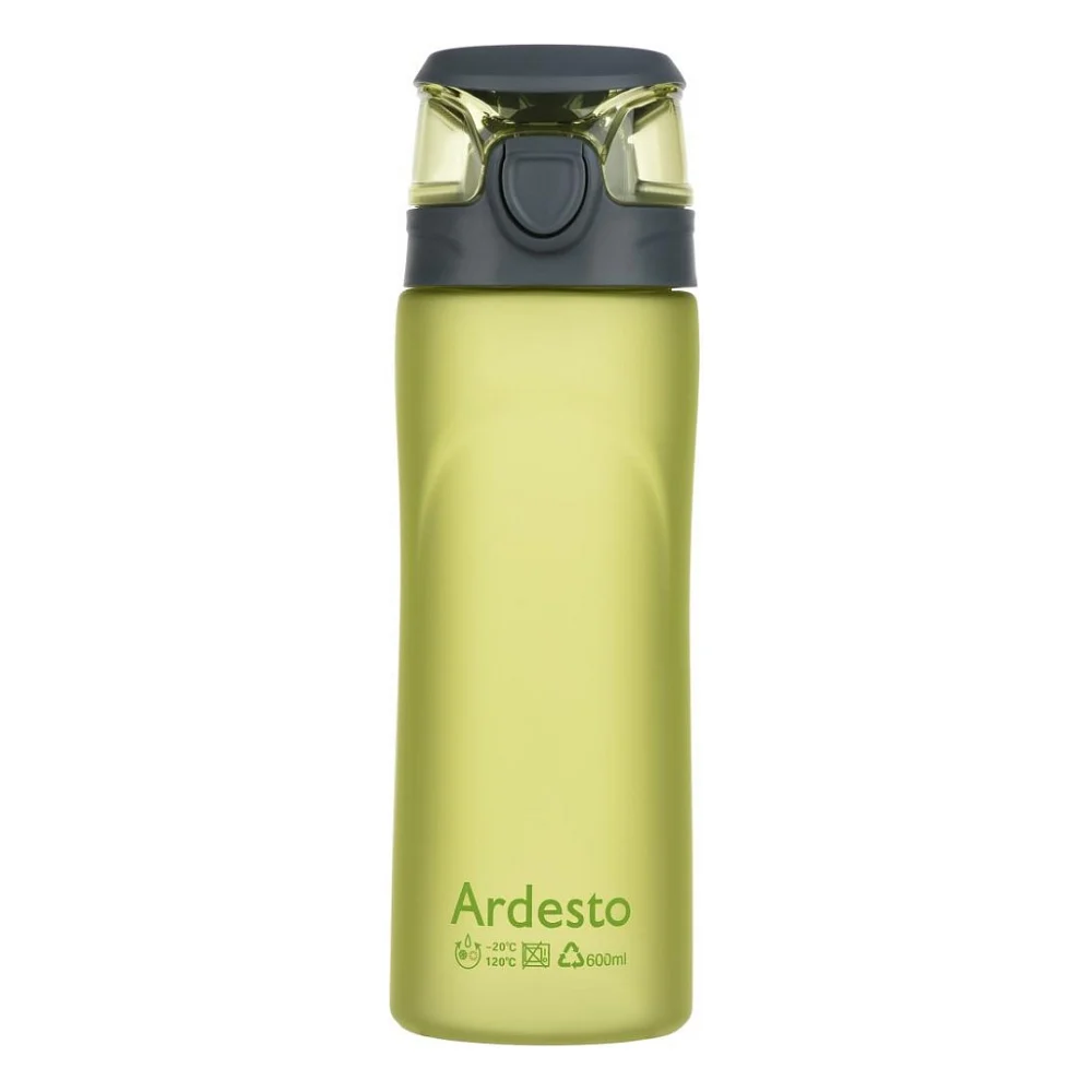 Пляшка для води Ardesto Matte Bottle 600 мл Green (AR2205PG)