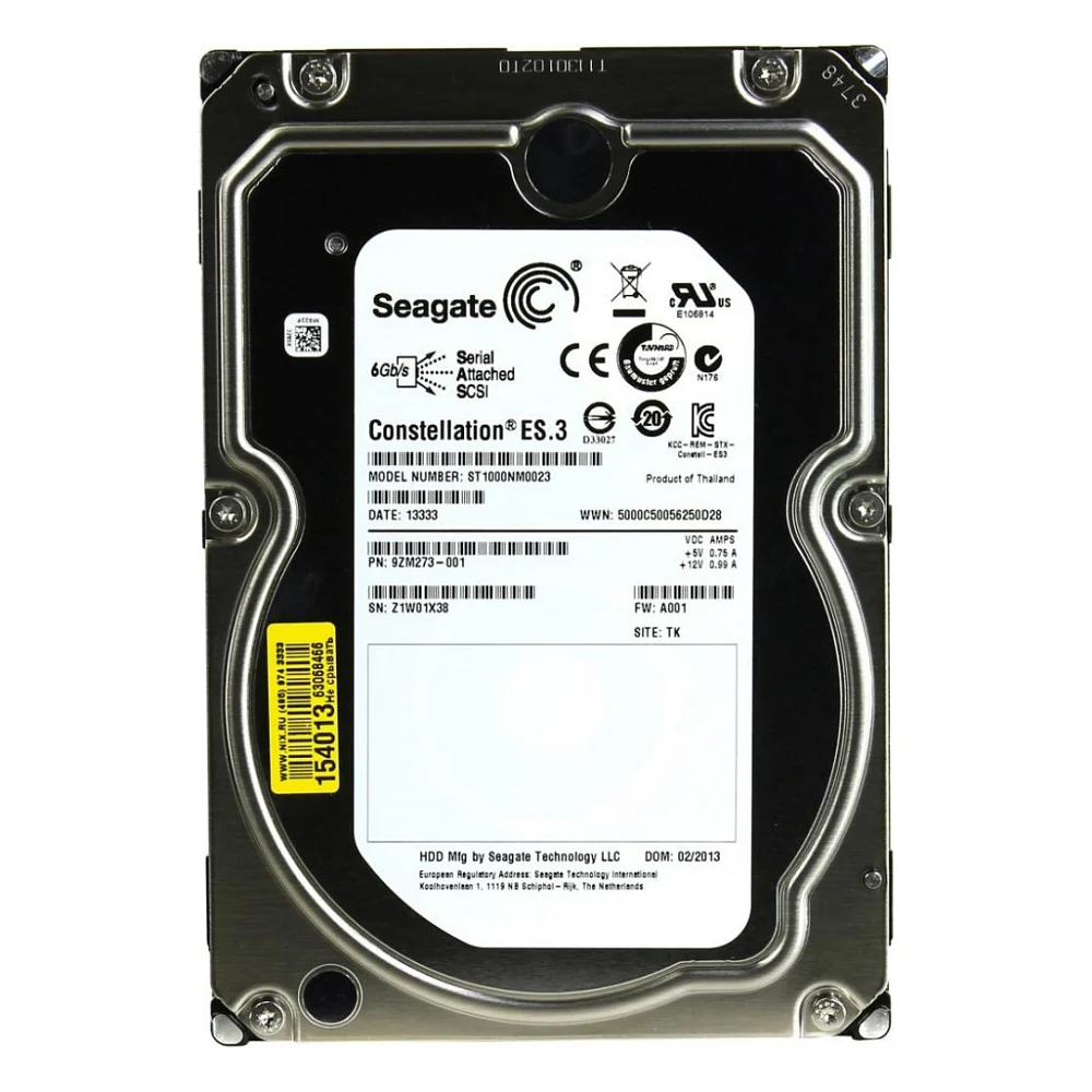 Жорсткий диск для сервера 3.5" 1TB Seagate (ST1000NM0023-WL) FR