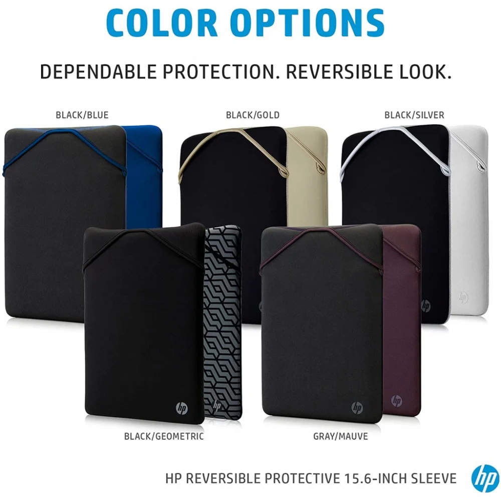 Чохол до ноутбука HP 14" Reversible Protective Blk/Slv Sleeve (2F2J1AA) — фото 7