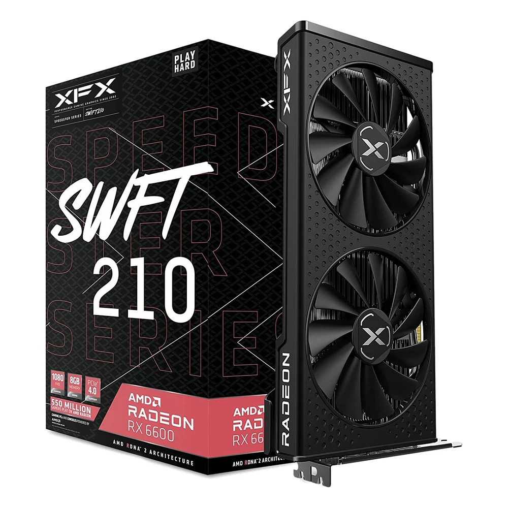 Відеокарта XFX Radeon RX 6600 8192Mb Speedster SWFT 210 (RX-66XL8LFDQ)