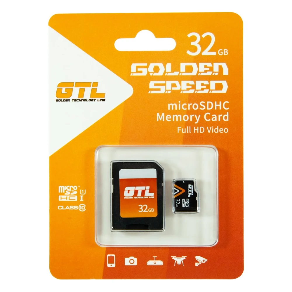 Карта пам'яті GTL 32GB microSDHC class 10 UHS-1 (GTL-32-Micro)