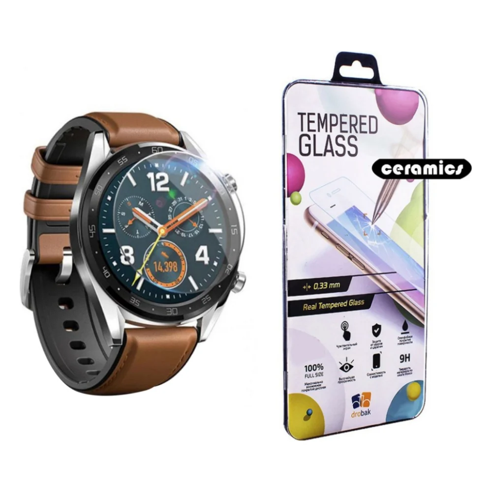 Защитная пленка Drobak Ceramics для Huawei Watch GT 2 42mm (2 шт) (313105)