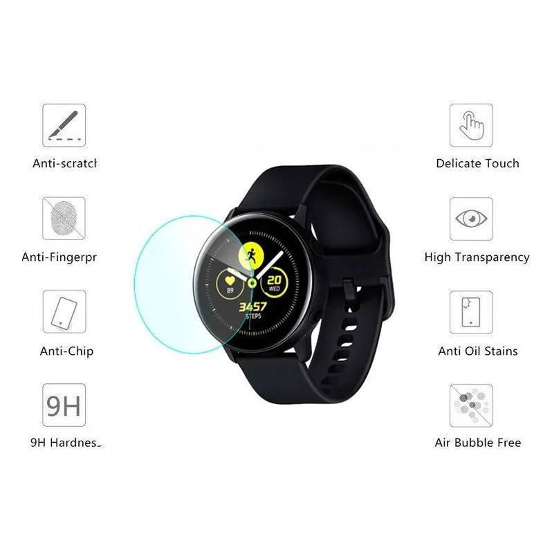 Защитная пленка Drobak Ceramics для Samsung Galaxy Watch Active 2 40mm (2 шт) (313112) — фото 2