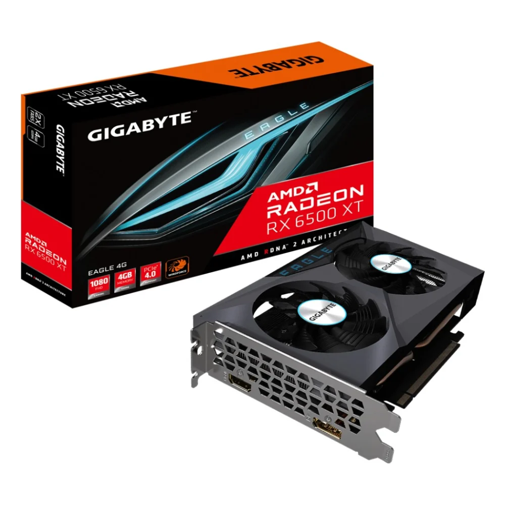 Відеокарта GIGABYTE Radeon RX 6500 XT 4096Mb EAGLE (GV-R65XTEAGLE-4GD)