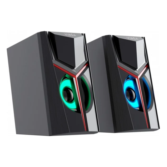 Акустична система Vinga SP-100 LED USB Black — фото 3