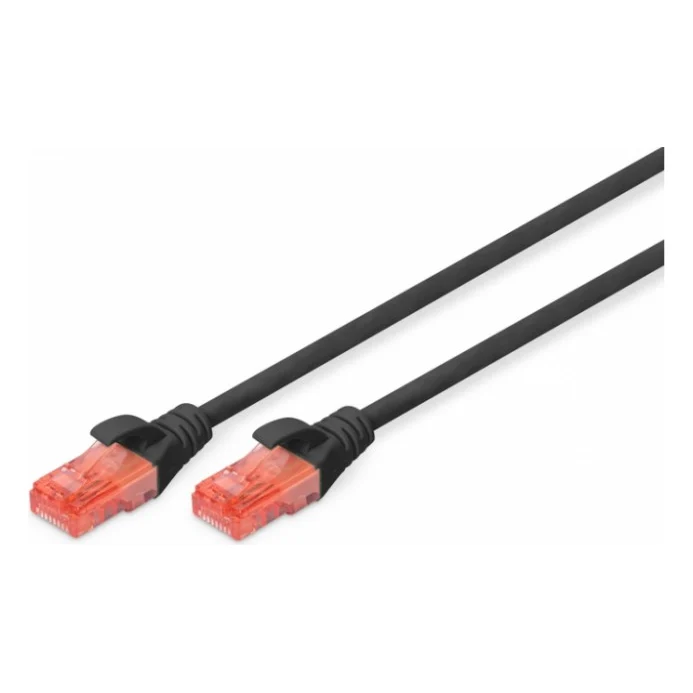 Патч-корд 10м, CAT 6 UTP, AWG 26/7, Cu, LSZH, black Digitus (DK-1617-100/BL)