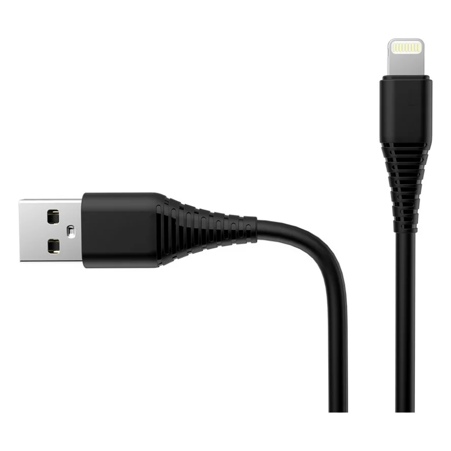 Зарядний пристрій ColorWay 1USB Quick Charge 3.0 (18W) black + cable Lightning (CW-CHS013QCL-BK) — фото 3