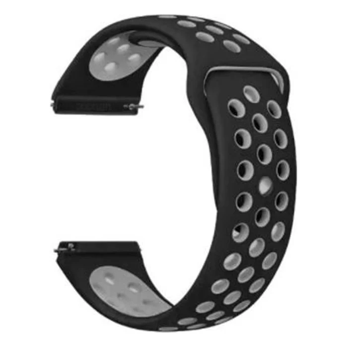 Ремінець BeCover Nike Style для Samsung Galaxy Watch 46mm/Watch 3 45mm/Gear S3 Classic/Gear S3 Frontier Black-Grey (705783)