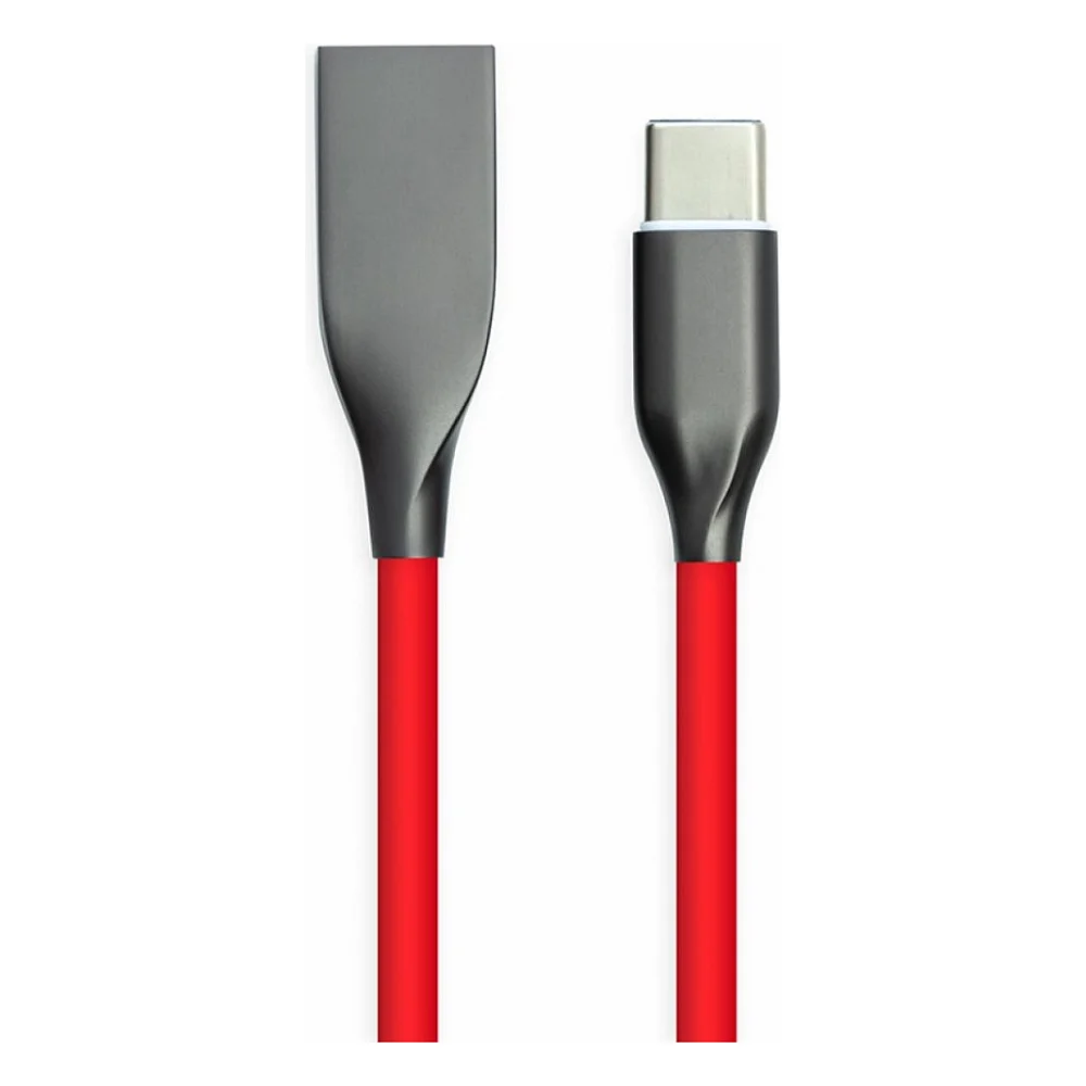 Дата кабель USB 2.0 AM to Type-C 2.0m red PowerPlant (CA911394)